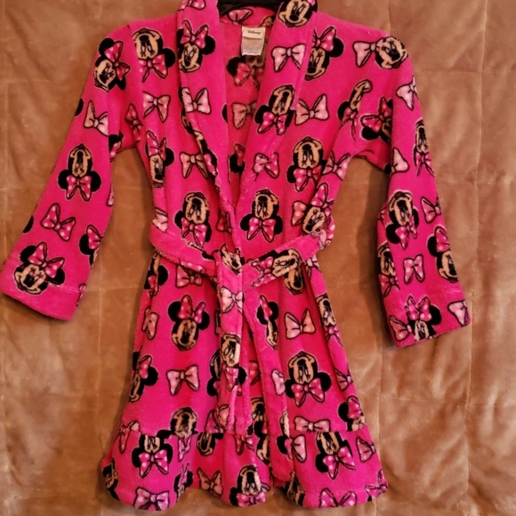 Disney Other - Disney Minnie Mouse Girl's Robe Size 6